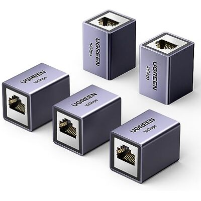 UGREEN Connettore Prolunga Cavo di Rete Accoppiatore RJ45 10Gbps, Accoppiamento Lan Estensione Ethernet Cat7/ Cat6/ Cat5e, Grigio, 2 Pezzo UGREEN Connettore Prolunga Cavo di Rete Accoppiatore RJ45 10Gbps, Accoppiamento Lan Estensione Ethernet Cat7/ Cat6/ Cat5e, Grigio, 2 Pezzo