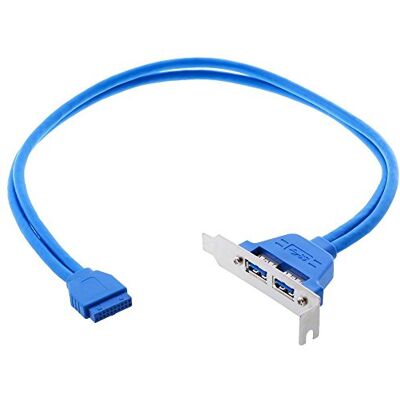 DeLOCK USB 3.0 19-PIN 2 X USB 3.0-A CABLE USB 0,4 M 3.2 GEN 1 (3.1 GEN 1) USB A AZUL DeLOCK USB 3.0 19-PIN 2 X USB 3.0-A CABLE USB 0,4 M 3.2 GEN 1 (3.1 GEN 1) USB A AZUL