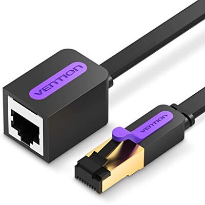 VENTION RJ45 Cat7 cavo prolunga Vent, cavo Ethernet Extender rete Cat7 cavo patch Ethernet RJ45 cavi schermato maschio a connettore femmina 2m/65ft VENTION RJ45 Cat7 cavo prolunga Vent, cavo Ethernet Extender rete Cat7 cavo patch Ethernet RJ45 cavi schermato maschio a connettore femmina 2m/65ft