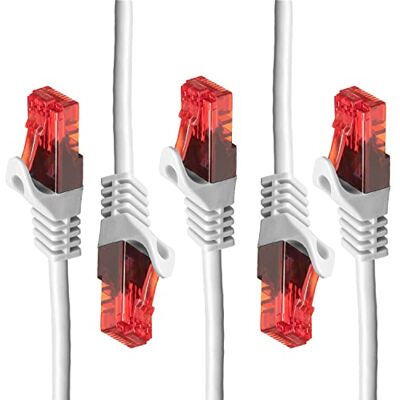 BIGtec , cavo di rete ethernet (2 RJ45, cat.5e, cavo patch UTP, 1000 Mbit/s, adatto per switch, connessioni DSL, router, modem, WAP) BIGtec , cavo di rete ethernet (2 RJ45, cat.5e, cavo patch UTP, 1000 Mbit/s, adatto per switch, connessioni DSL, router, modem, WAP)