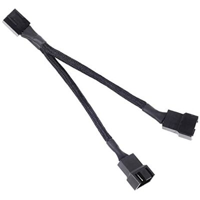 Silverstone SST-CPF01 cavo a Y,10cm, controllo PWM per 2 Ventole, sleevato nero Silverstone SST-CPF01 cavo a Y,10cm, controllo PWM per 2 Ventole, sleevato nero