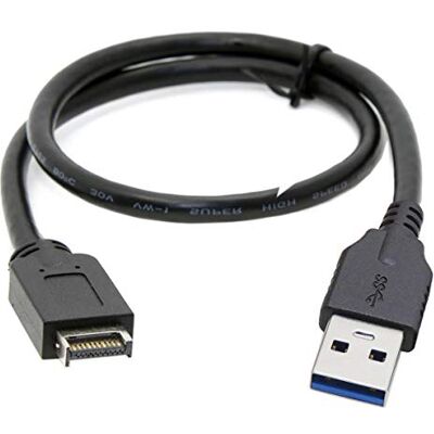 chenyang CY Cavo dati USB 3.1 da pannello frontale a USB 3.0 Tipo A estensione dati maschio 50 cm chenyang CY Cavo dati USB 3.1 da pannello frontale a USB 3.0 Tipo A estensione dati maschio 50 cm