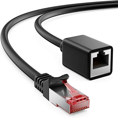 deleyCON 10m Prolunga Patch CAT6 per Ethernet LAN Cavo Rete Internet Connettore RJ45 a Presa RJ45 S/FTP PiMF 250 MHz Rame Nero deleyCON 10m Prolunga Patch CAT6 per Ethernet LAN Cavo Rete Internet Connettore RJ45 a Presa RJ45 S/FTP PiMF 250 MHz Rame Nero