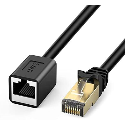 J&D Cavo di Rete Prolunga, CAT 6 Cavo Adattatore Estensore di Ethernet (6 Meter) Supporta CAT 6 / CAT5e / Cat5 Modelli, RJ45 Fili Riparati Maschi alle Femmine J&D Cavo di Rete Prolunga, CAT 6 Cavo Adattatore Estensore di Ethernet (6 Meter) Supporta CAT 6 / CAT5e / Cat5 Modelli, RJ45 Fili Riparati Maschi alle Femmine
