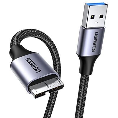 UGREEN Cavo Hard Disk Micro B a USB 3.0 A 5Gbps Cable Tipo A a B (2M) UGREEN Cavo Hard Disk Micro B a USB 3.0 A 5Gbps Cable Tipo A a B (2M)