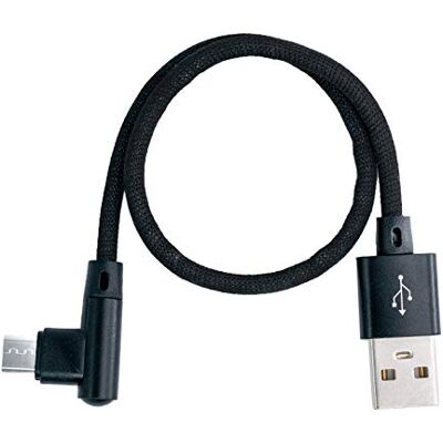 SYSTEM-S Cavo Micro USB ad Angolo Destro a USB 2.0 Tipo A Angolo retto 20 cm SYSTEM-S Cavo Micro USB ad Angolo Destro a USB 2.0 Tipo A Angolo retto 20 cm