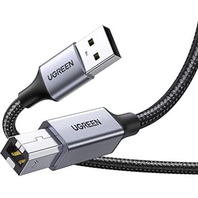 UGREEN Cavo Stampante USB 2.0 Nylon Cable Type A a Tipo B Maschio (3 M) UGREEN Cavo Stampante USB 2.0 Nylon Cable Type A a Tipo B Maschio (3 M)