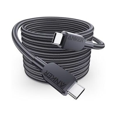Anker Cavo USB C da 240W, Cavo di Ricarica in Nylon Tipo C Doppia Treccia Anker Cavo USB C da 240W, Cavo di Ricarica in Nylon Tipo C Doppia Treccia