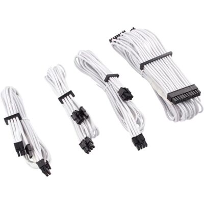 Corsair Starter Kit Cavi per Alimentatori Protetti Singolarmente con Guaina Type 4 Gen 4 Premium Bianco Corsair Starter Kit Cavi per Alimentatori Protetti Singolarmente con Guaina Type 4 Gen 4 Premium Bianco