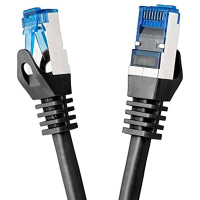 BIGtec Cavo Ethernet CAT 7 Cavo Lan 5m Cavo di Rete RJ45 Cavo Patch nero 5 Metri Gigabit POE PC Gaming-Cavo Accessori PS5 compatibile PS4 xBox Switch Ethernet Router Smart TV Box NAS BIGtec Cavo Ethernet CAT 7 Cavo Lan 5m Cavo di Rete RJ45 Cavo Patch nero 5 Metri Gigabit POE PC Gaming-Cavo Accessori PS5 compatibile PS4 xBox Switch Ethernet Router Smart TV Box NAS