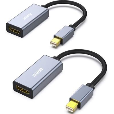 BENFEI Adattatore Mini DisplayPort (Thunderbolt 2) a HDMI 4k, 2 Confezione Unidirezionale Mini DisplayPort Computer a HDMI Monitor Per MacBook Air/Pro Microsoft Surface Pro/Dock Monitor Proiettore BENFEI Adattatore Mini DisplayPort (Thunderbolt 2) a HDMI 4k, 2 Confezione Unidirezionale Mini DisplayPort Computer a HDMI Monitor Per MacBook Air/Pro Microsoft Surface Pro/Dock Monitor Proiettore