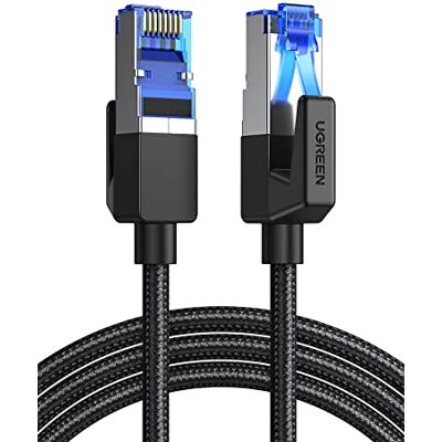 UGREEN Cat 8 Cavo Ethernet Rete RJ45 Super Velocità 40Gbps 2000MHz (3M) UGREEN Cat 8 Cavo Ethernet Rete RJ45 Super Velocità 40Gbps 2000MHz (3M)