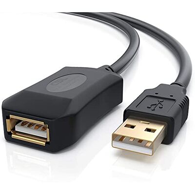 CSL-Computer 10m Nuovo Cavo Prolunga USB 2.0 Amplificatore Segnale USB Maschio Femmina Ripetitore USB Connettori Dorati Extension Cable Compatibile con USB 3.0 Nero da 10 Metri CSL-Computer 10m Nuovo Cavo Prolunga USB 2.0 Amplificatore Segnale USB Maschio Femmina Ripetitore USB Connettori Dorati Extension Cable Compatibile con USB 3.0 Nero da 10 Metri