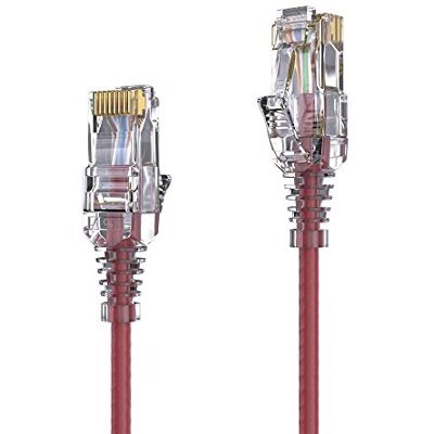 PureLink Cavo di Rete MC1505-050 CAT6 UTP (10/100/1000 Mbit/s), Extra Sottile con 2X RJ45 Plug, Cavo Patch per Switch, Modem, Router, Patch Panel, Patch Panel, Set di 1, 5,00m, Rosso PureLink Cavo di Rete MC1505-050 CAT6 UTP (10/100/1000 Mbit/s), Extra Sottile con 2X RJ45 Plug, Cavo Patch per Switch, Modem, Router, Patch Panel, Patch Panel, Set di 1, 5,00m, Rosso