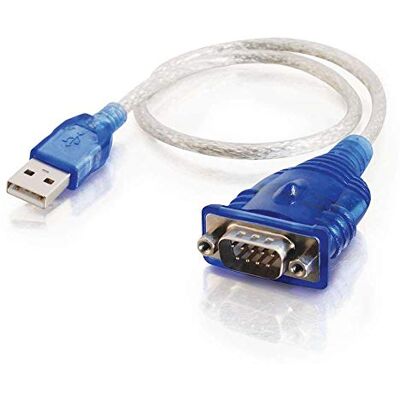 C2G /Cables to Go 26886 Cavo adattatore da USB a DB9 seriale RS232, 0,5 m, colore: Blu C2G /Cables to Go 26886 Cavo adattatore da USB a DB9 seriale RS232, 0,5 m, colore: Blu