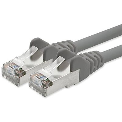 1aTTack.de 1aTTack Cavo Patch di rete CAT 5e con schermatura FTP con 2 spine RJ45 grigio 20 m 1aTTack.de 1aTTack Cavo Patch di rete CAT 5e con schermatura FTP con 2 spine RJ45 grigio 20 m