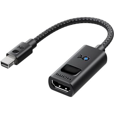 Cable Matters Adattatore 8K 60Hz Mini DisplayPort 1.4 a HDMI con 4K 120Hz o 8K 60Hz, Cavo adattatore da Mini Display Port 1.4 a HDMI 8K in nero Cable Matters Adattatore 8K 60Hz Mini DisplayPort 1.4 a HDMI con 4K 120Hz o 8K 60Hz, Cavo adattatore da Mini Display Port 1.4 a HDMI 8K in nero
