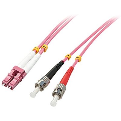 Lindy Cavo Fibra Ottica OM4 LC/ST 50/125, 15m Lindy Cavo Fibra Ottica OM4 LC/ST 50/125, 15m
