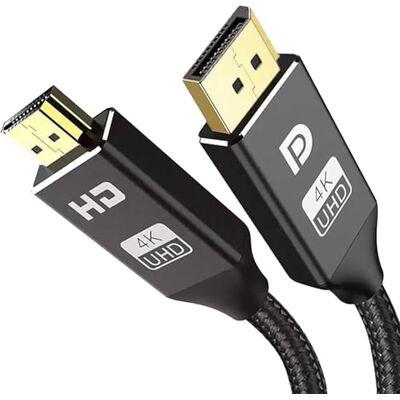 KabelDirekt – 4K DisplayPort 1.4 su HDMI 2.1 Cavo Adattatore – 5x2m KabelDirekt – 4K DisplayPort 1.4 su HDMI 2.1 Cavo Adattatore – 5x2m