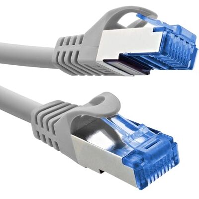 InLine Cavo patch, Cat.6A, S/FTP, TPE (LSZH), CCA, PoE, LAN, Ethernet, cavo di rete, RJ45 Gigabit, grigio, 10 m, 72600 InLine Cavo patch, Cat.6A, S/FTP, TPE (LSZH), CCA, PoE, LAN, Ethernet, cavo di rete, RJ45 Gigabit, grigio, 10 m, 72600