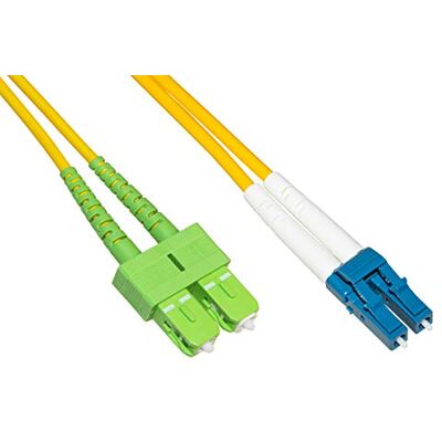 LINK Cavo Fibra Ottica Sc Apc a Lc Upc Singlemode Duplex Mt.1 LINK Cavo Fibra Ottica Sc Apc a Lc Upc Singlemode Duplex Mt.1