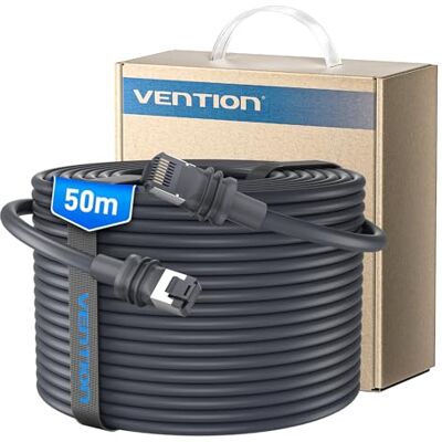 VENTION Cavo Starlink Gen 3 50m – Prolunga Ethernet impermeabile, resistente ai raggi UV, per Starlink Standard Actuated Gen 3 / Satellite V3, ricambio Ethernet Starlink Gen 3 VENTION Cavo Starlink Gen 3 50m – Prolunga Ethernet impermeabile, resistente ai raggi UV, per Starlink Standard Actuated Gen 3 / Satellite V3, ricambio Ethernet Starlink Gen 3