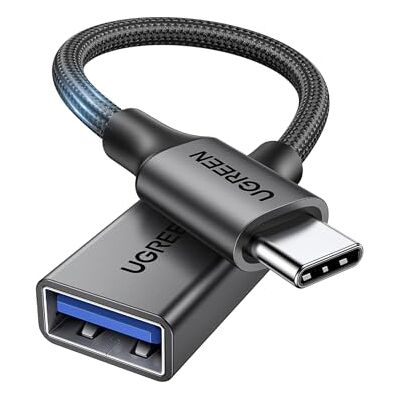 UGREEN Cavo OTG Type C a USB 3.0 Adattatore Tipo C Maschio a Femmina, Nero UGREEN Cavo OTG Type C a USB 3.0 Adattatore Tipo C Maschio a Femmina, Nero
