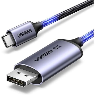 UGREEN Cavo USB C a DisplayPort 1.4 8K 60Hz 30Hz Thunderbolt 4 3 DP1.4 2M 4K 240Hz 144Hz HDR VRR Compatibile con iPhone 18 Pro Max iPhone 17 Pro Air Mac mini M4 MacBook M4 Pro Max iPad Galaxy S24 UGREEN Cavo USB C a DisplayPort 1.4 8K 60Hz 30Hz Thunderbolt 4 3 DP1.4 2M 4K 240Hz 144Hz HDR VRR Compatibile con iPhone 18 Pro Max iPhone 17 Pro Air Mac mini M4 MacBook M4 Pro Max iPad Galaxy S24