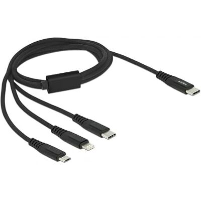 DeLOCK 87149 Cavo di Ricarica, USB-C -> Connettore Lightning?/USB-C/Mic DeLOCK 87149 Cavo di Ricarica, USB-C -> Connettore Lightning?/USB-C/Mic
