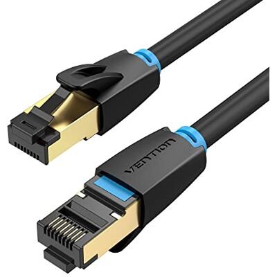 VENTION Cavo di Rete Patch Cat 8, Cavo Ethernet SFTP LAN RJ45 Supporto 40 Gbps ad Alta Velocità 2000 MHz S/FTP Gigabit RJ45 per Switch, Modem, Router, PC, Pannello Patch, PS4, Xbox 15m VENTION Cavo di Rete Patch Cat 8, Cavo Ethernet SFTP LAN RJ45 Supporto 40 Gbps ad Alta Velocità 2000 MHz S/FTP Gigabit RJ45 per Switch, Modem, Router, PC, Pannello Patch, PS4, Xbox 15m