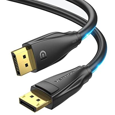 VENTION Cavo Displayport 8K 1.4 8K 60Hz 4K 240Hz, cavo DP 32.4Gbps, compatibile con HDR, FreeSync, G-Sync, DSC 1.2, HDCP 2.2 per PC, HDTV, monitor, scheda grafica (1 m) VENTION Cavo Displayport 8K 1.4 8K 60Hz 4K 240Hz, cavo DP 32.4Gbps, compatibile con HDR, FreeSync, G-Sync, DSC 1.2, HDCP 2.2 per PC, HDTV, monitor, scheda grafica (1 m)