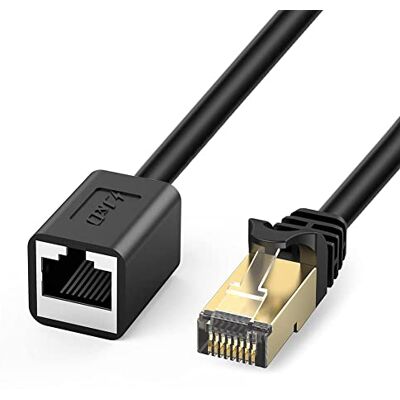 J&D Cavo di Rete Prolunga, CAT 6 Cavo Adattatore Estensore di Ethernet (3.9 Meter) Supporta CAT 6 / CAT5e / Cat5 Modelli, RJ45 Fili Riparati Maschi alle Femmine J&D Cavo di Rete Prolunga, CAT 6 Cavo Adattatore Estensore di Ethernet (3.9 Meter) Supporta CAT 6 / CAT5e / Cat5 Modelli, RJ45 Fili Riparati Maschi alle Femmine