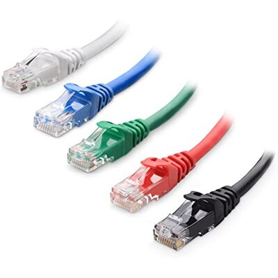 Cable Matters Cavo Ethernet Cat 6 10G anti-impigliamento, 2,1 m, Nero Ethernet cavo, Wla cavo, Multicolore: / blu / bianco / verde / rosso, 24 AWG rame nudo Cable Matters Cavo Ethernet Cat 6 10G anti-impigliamento, 2,1 m, Nero Ethernet cavo, Wla cavo, Multicolore: / blu / bianco / verde / rosso, 24 AWG rame nudo