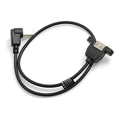 SYSTEM-S Cavo di prolunga USB tipo B maschio a USB A femmina per montaggio a pannello, 50 cm SYSTEM-S Cavo di prolunga USB tipo B maschio a USB A femmina per montaggio a pannello, 50 cm