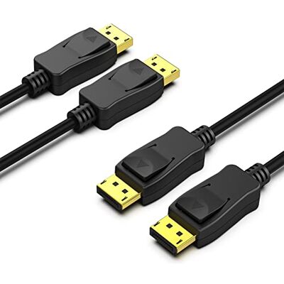 BENFEI [Certificato VESA 4K Cavo DisplayPort a DisplayPort 3M (4K@60Hz 2K@165Hz/144Hz/120Hz), 2 Confezioni DP 1.2 DisplayPort Cavo alta velocità per PC Laptop TV Gaming BENFEI [Certificato VESA 4K Cavo DisplayPort a DisplayPort 3M (4K@60Hz 2K@165Hz/144Hz/120Hz), 2 Confezioni DP 1.2 DisplayPort Cavo alta velocità per PC Laptop TV Gaming