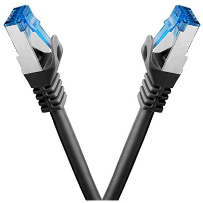 BIGtec Cavo Ethernet CAT 7 Cavo Lan 0,75m Cavo di Rete 2 pezzi RJ45 Cavo Patch nero 0,75 Metri Gigabit POE PC Gaming-Cavo Accessori PS5 compatibile PS4 xBox Switch Ethernet Smart TV Box NAS BIGtec Cavo Ethernet CAT 7 Cavo Lan 0,75m Cavo di Rete 2 pezzi RJ45 Cavo Patch nero 0,75 Metri Gigabit POE PC Gaming-Cavo Accessori PS5 compatibile PS4 xBox Switch Ethernet Smart TV Box NAS