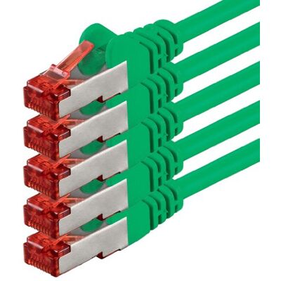 1aTTack.de x 10 m Cavo di rete Cat 6 Cavo patch Cat 6 RJ45 SFTP Verde 1aTTack.de x 10 m Cavo di rete Cat 6 Cavo patch Cat 6 RJ45 SFTP Verde