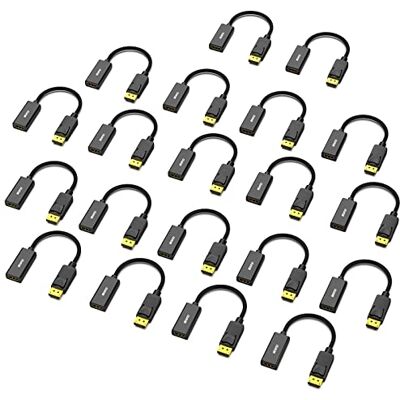 BENFEI Adattatore Displayport a HDMI, DP (Display Port) Convertitore maschio a HDMI femmina con audio per Lenovo, Dell, HP, Asus e altri marchi (DP a HDMI) BENFEI Adattatore Displayport a HDMI, DP (Display Port) Convertitore maschio a HDMI femmina con audio per Lenovo, Dell, HP, Asus e altri marchi (DP a HDMI)