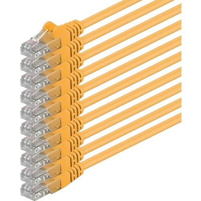 1aTTack.de 83408 10x 3m Yellow Cavo di rete Cat6 Cat 6 Ethernet LAN 1000 Mbit/s RJ45 1aTTack.de 83408 10x 3m Yellow Cavo di rete Cat6 Cat 6 Ethernet LAN 1000 Mbit/s RJ45