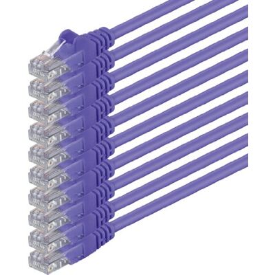 1aTTack.de 89266 10x 10m Violet Cavo di rete Cat6 Cat 6 Ethernet LAN 1000 Mbit/s RJ45 1aTTack.de 89266 10x 10m Violet Cavo di rete Cat6 Cat 6 Ethernet LAN 1000 Mbit/s RJ45