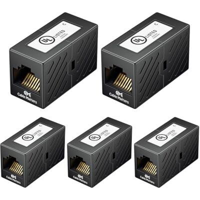 Cable Matters Accoppiatore Ethernet Cat 6 da 10 Gbps (accoppiatore RJ45, accoppiatore Cat6, adattatore estensore Ethernet) in nero, compatibile con Cat6A, Cat5e Cable Matters Accoppiatore Ethernet Cat 6 da 10 Gbps (accoppiatore RJ45, accoppiatore Cat6, adattatore estensore Ethernet) in nero, compatibile con Cat6A, Cat5e