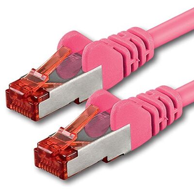 1aTTack.de 1x 5 m Cavo Patch di Rete Cat 6 Cat6 RJ45 SFTP Magenta 1aTTack.de 1x 5 m Cavo Patch di Rete Cat 6 Cat6 RJ45 SFTP Magenta