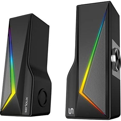 Serioux 2.0 Gaming Speakers X167, RGB Lighting, Bluetooth, nero Serioux 2.0 Gaming Speakers X167, RGB Lighting, Bluetooth, nero