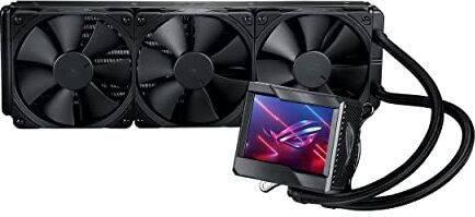 Asus ROG RYUJIN II 360 Dissipatore a Liquido All-In-One, Tre Ventole Noctua da 120mm, Display LCD, AIO Fan Controller, LGA 1700 1200 1150 1151 1152 1155 1156 2011 2066 e AMD AM4 TR4 sTRX4, Nero