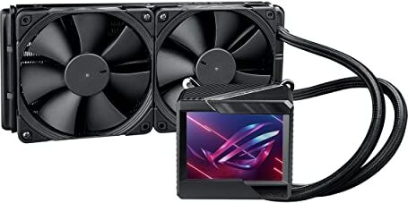 Asus ROG RYUJIN II 240 Dissipatore a Liquido All-In-One, Due Ventole Noctua da 120mm, Display LCD, AIO Fan Controller, LGA 1700 1200 1150 1151 1152 1155 1156 2011 2066 e AMD AM4 TR4 sTRX4, Nero