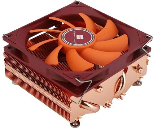 Thermalright AXP90-X53 Radiatore ad aria Full Low Profile ITX CPU, altezza 53 mm, TL-9015R Slim PWM, tecnologia AGHP per AMD AM4 AM5 / Intel 1700/1150 / 1151/1155 / 1156/1200 (versione in rame puro)