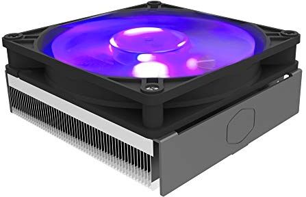 Cooler Master MasterAir G200P Sistema di Raffreddamento CPU a Basso Profilo: Spazio Libero mini-ITX/SFF da 39,5mm, Ventola RGB Potente da 92mm, 2 Tubi di Calore in Rame, Compatibile AMD/Intel