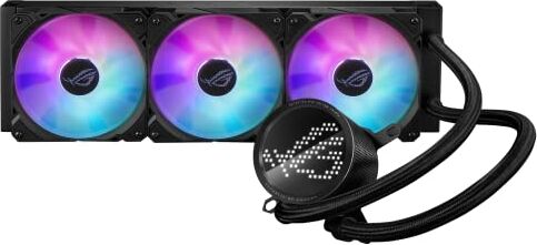 Asus ROG RYUO III 360 ARGB All-in-one AIO Liquid CPU Cooler 360mm Radiatore, Asetek 8th gen Pump Solution, Anime Matrix™ LED Display e ROG AF 12S ARGB Fan.