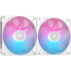 Corsair iCUE LINK RX140 RGB 140 mm Ventole PWM con Hub di Sistema iCUE LINK Cuscinetto a Cupola Magnetica Confezione Doppio Bianco Corsair iCUE LINK RX140 RGB 140 mm Ventole PWM con Hub di Sistema iCUE LINK Cuscinetto a Cupola Magnetica Confezione Doppio Bianco