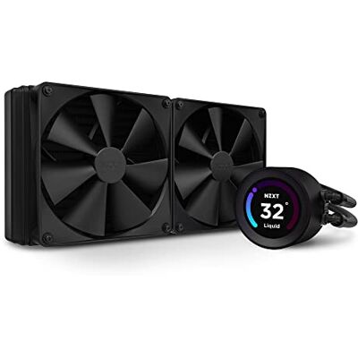 NZXT Kraken Elite 280 RL-KN28E-B1-280mm AIO CPU Liquid Cooler Customizable 2.36"" Wide-Angle LCD Display for GIFs, Images, Performance Metrics and More 2 x F140P Fans Black NZXT Kraken Elite 280 RL-KN28E-B1-280mm AIO CPU Liquid Cooler Customizable 2.36"" Wide-Angle LCD Display for GIFs, Images, Performance Metrics and More 2 x F140P Fans Black